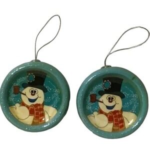 Vintage‎ Frosty the Snowman Ornaments 2 in Lot